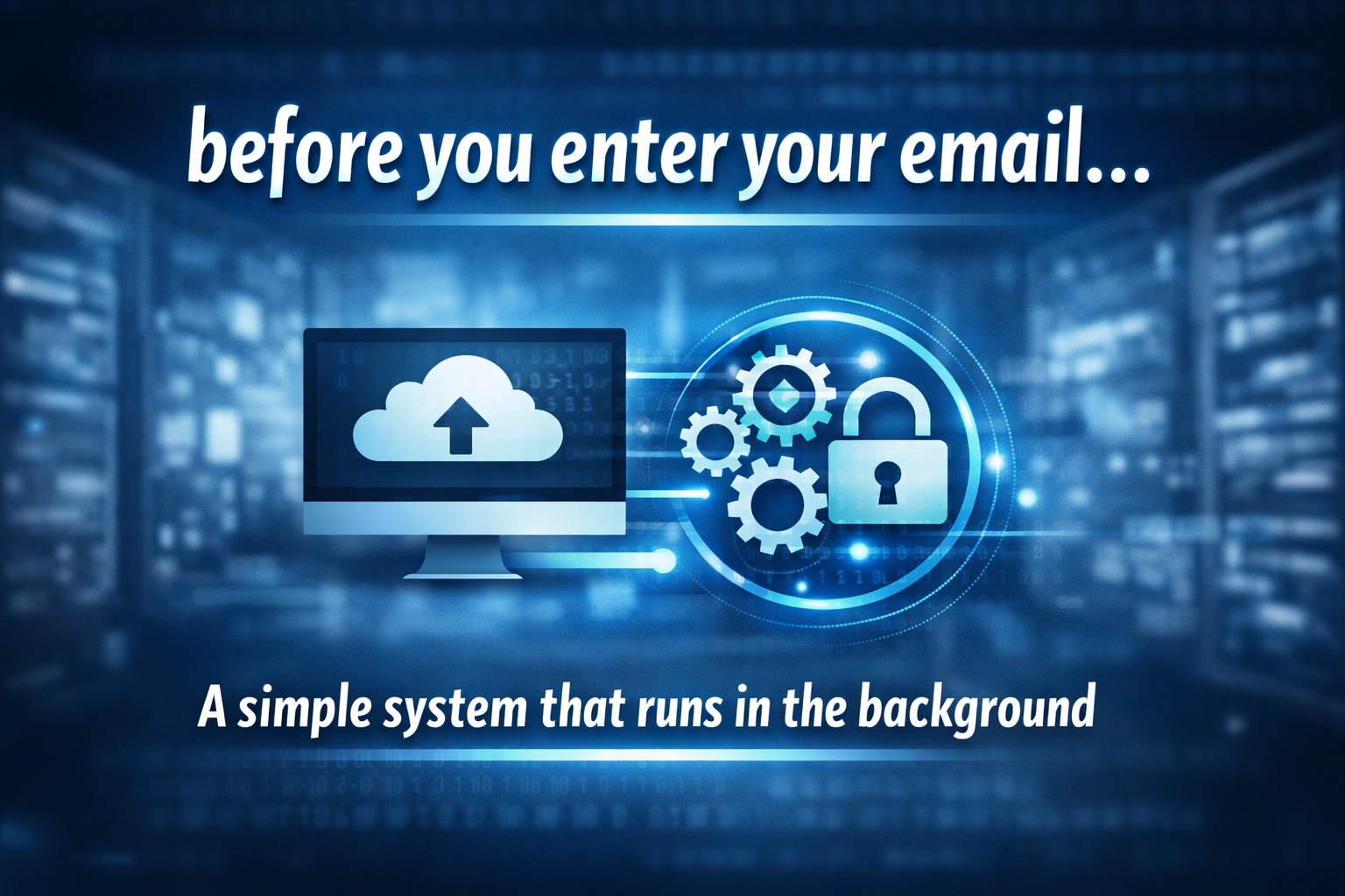 Simple digital system protecting files automatically in the background