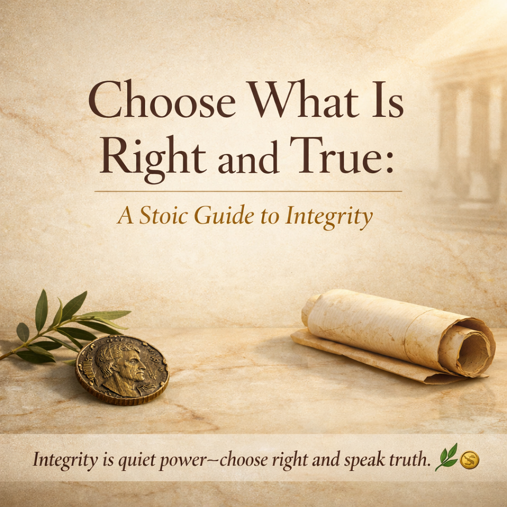 Choose What Is Right and True: A Stoic Guide to Integrity