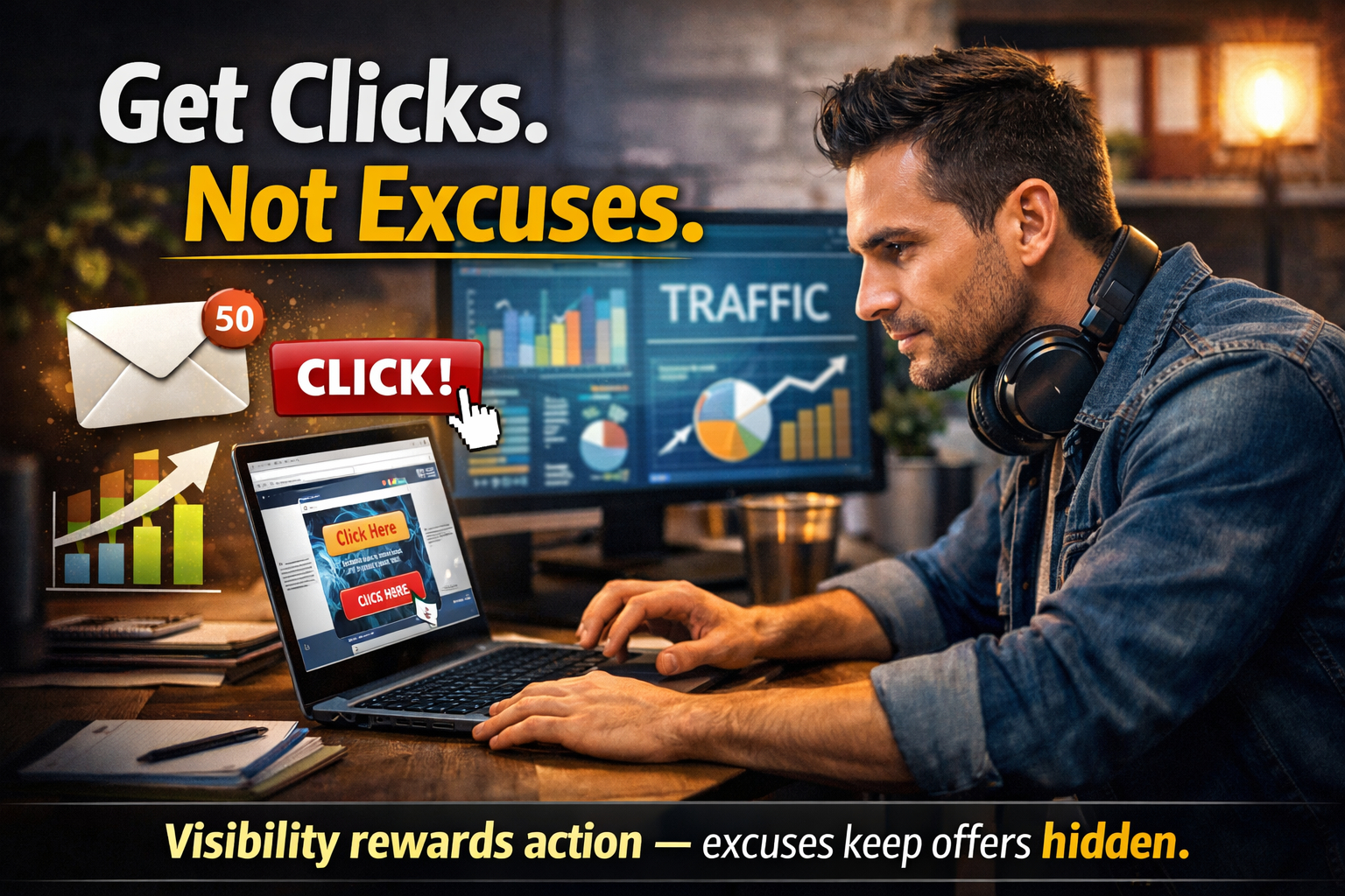 Digital marketer focused on getting clicks and visibility through online promotion