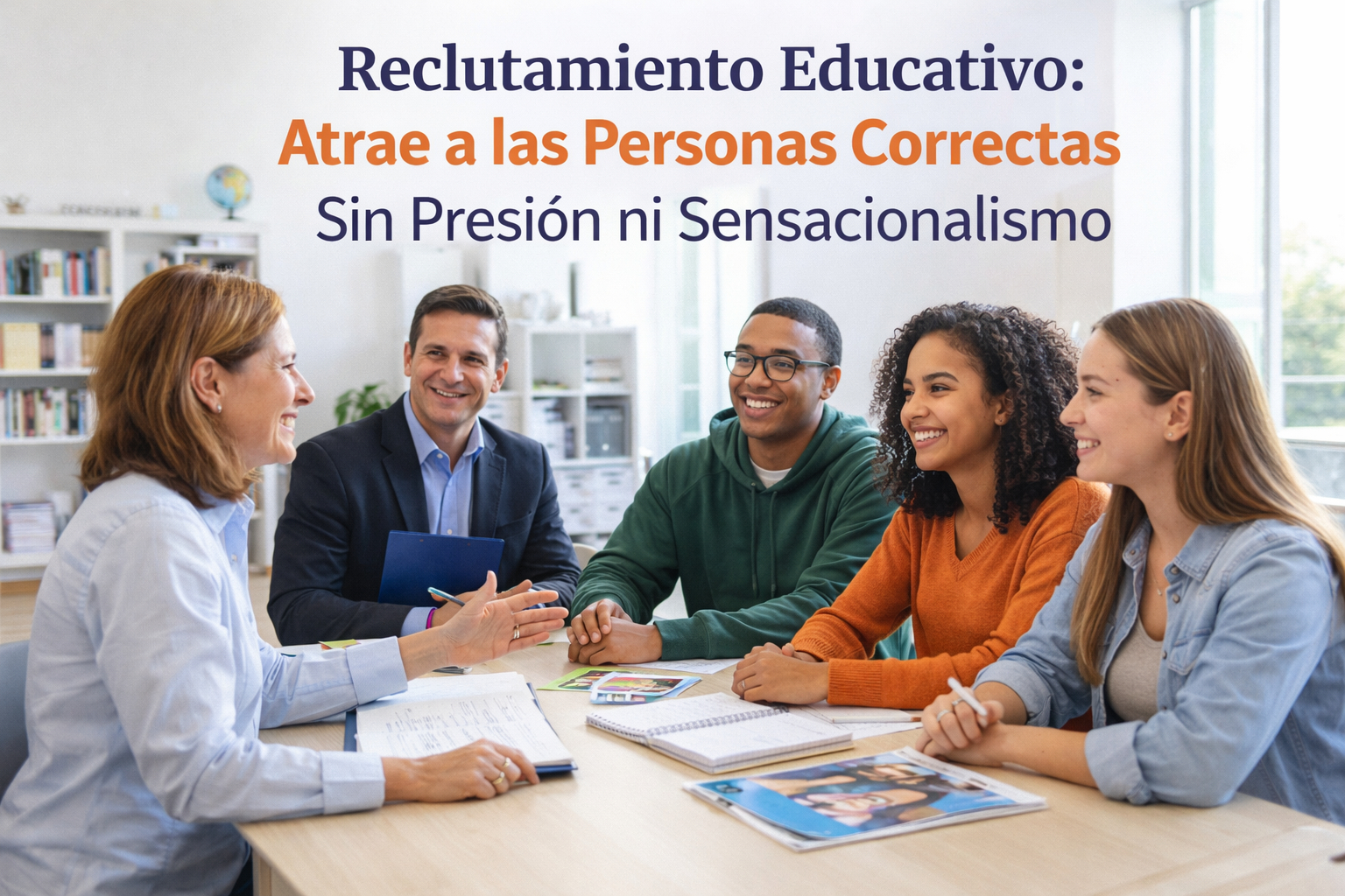 Reclutador digital enseñando a prospectos por internet mediante contenido educativo mientras construye un equipo sólido