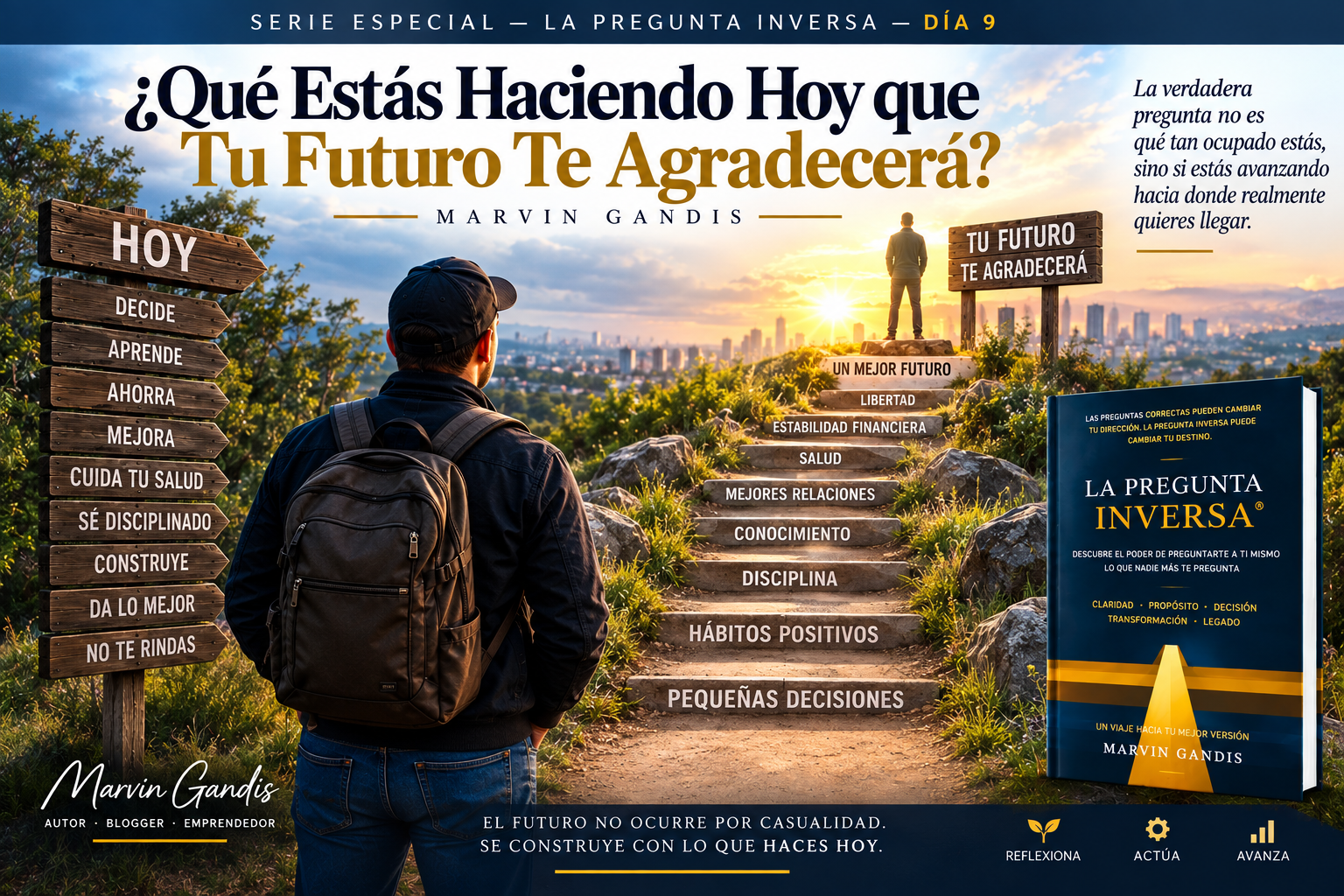 ¿Qué Estás Haciendo Hoy que Tu Futuro Te Agradecerá? — reflexión de Marvin Gandis para la Serie Especial La Pregunta Inversa.