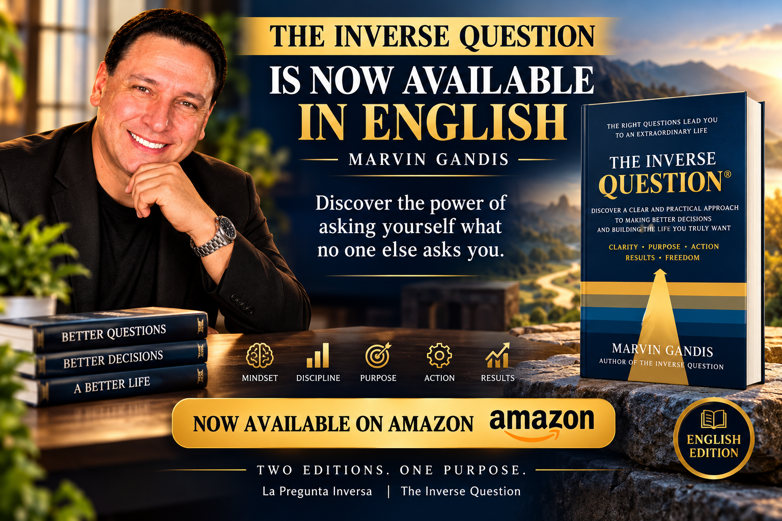 The Inverse Question by Marvin Gandis, English hardcover edition now available on Amazon.